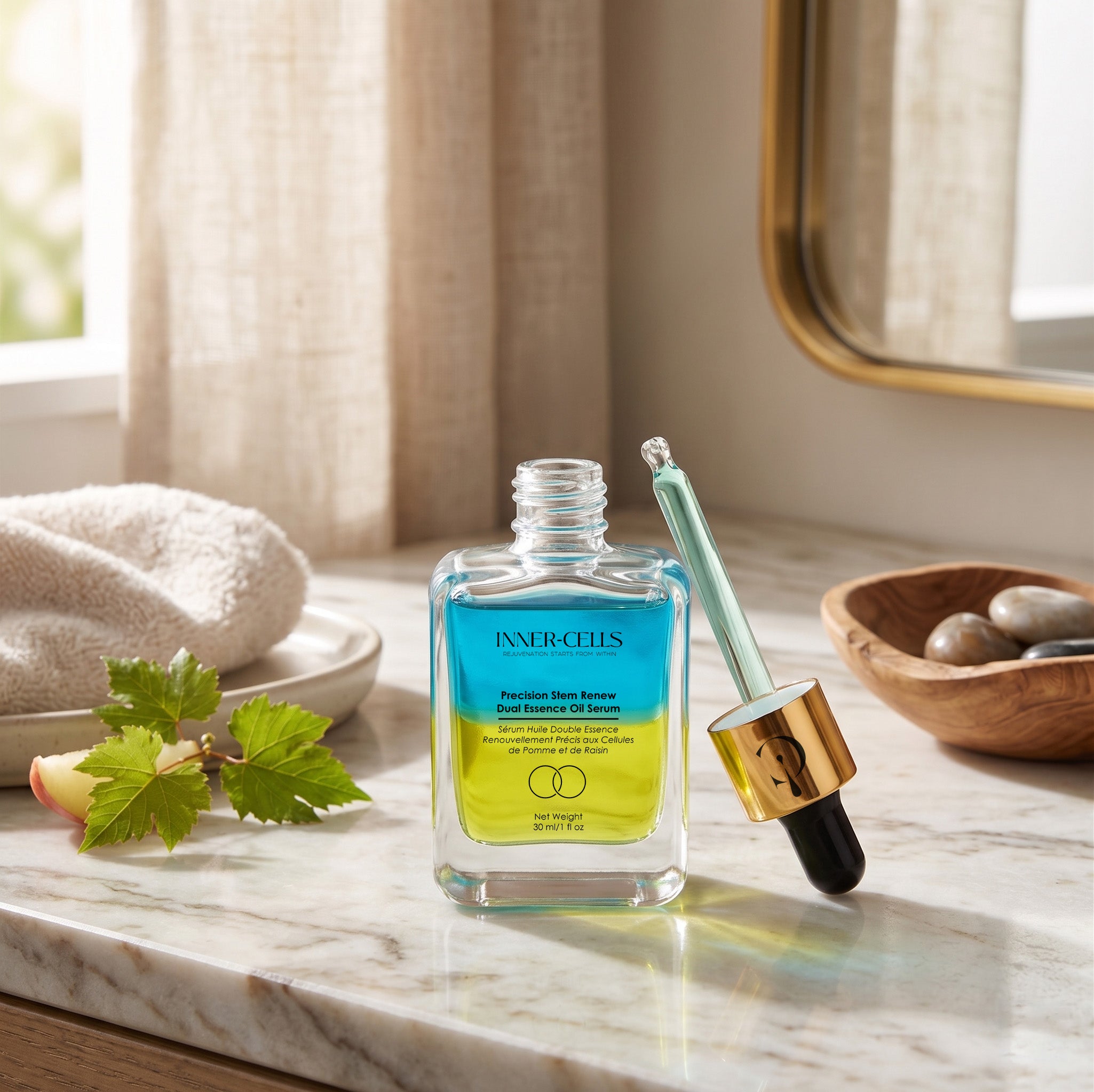 Precision Stem Renew Dual Essence Oil Serum – Inner Cells