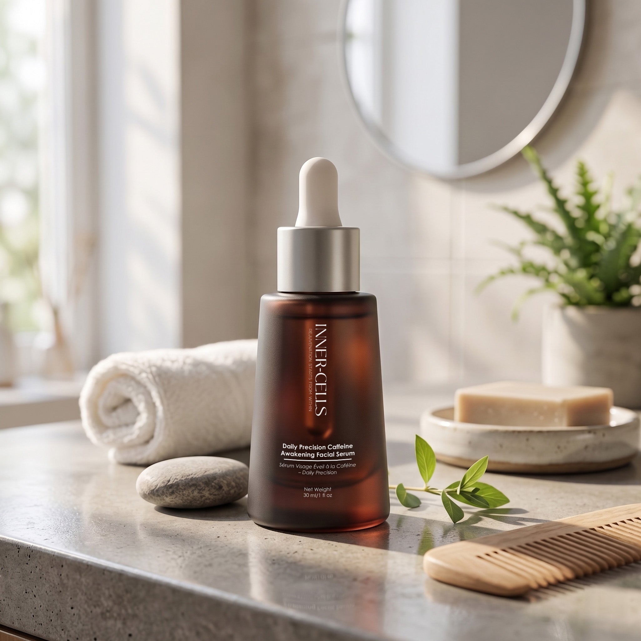 Daily Precision Caffeine Awakening Facial Serum – Inner Cells