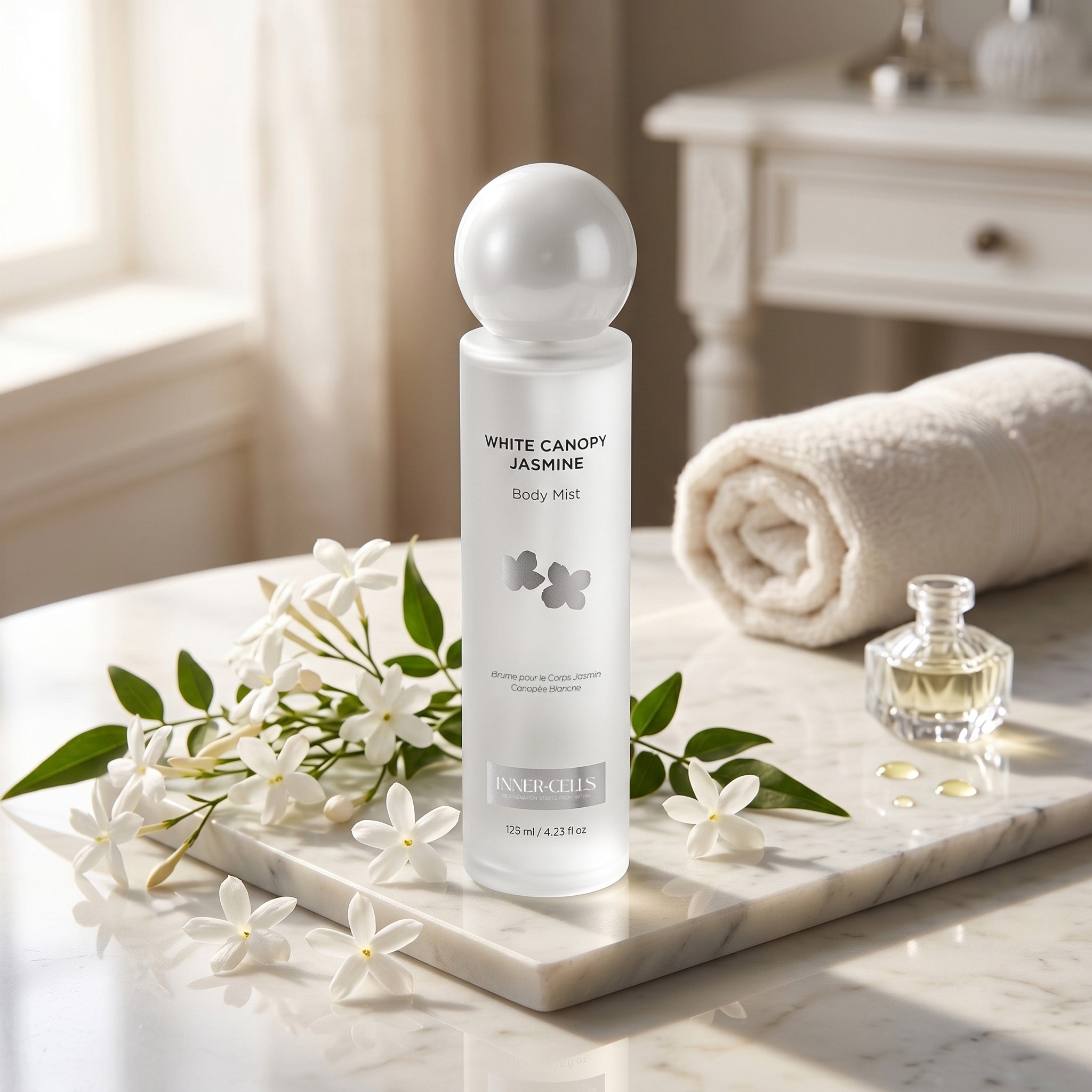 pois splash tops ホワイト　ノベルティ付き White Canopy Jasmine Body Mist – Inner Cells