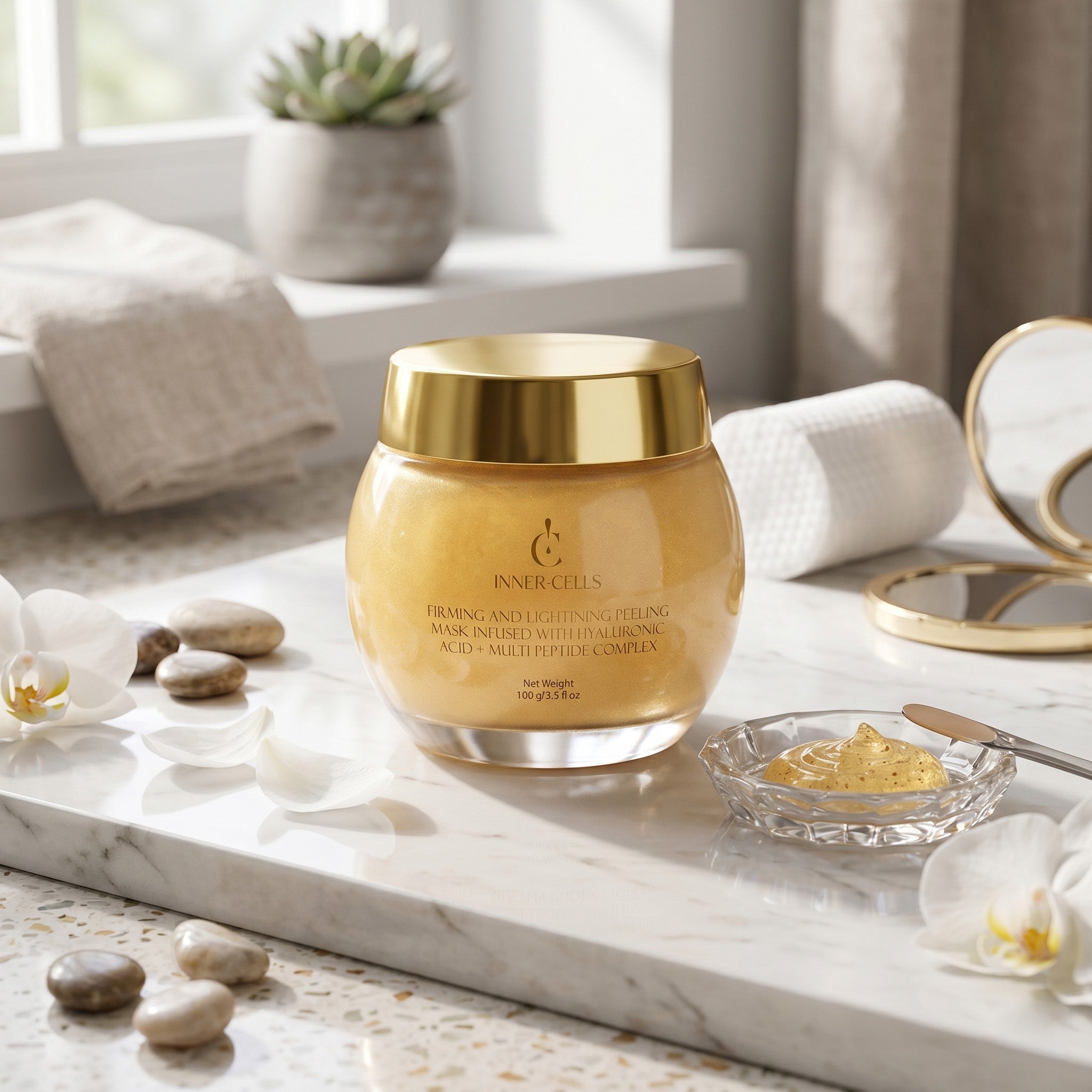 Firming and Tightening Peeling Mask Infused with Hyaluronic Acid + Multi-Peptide Complex