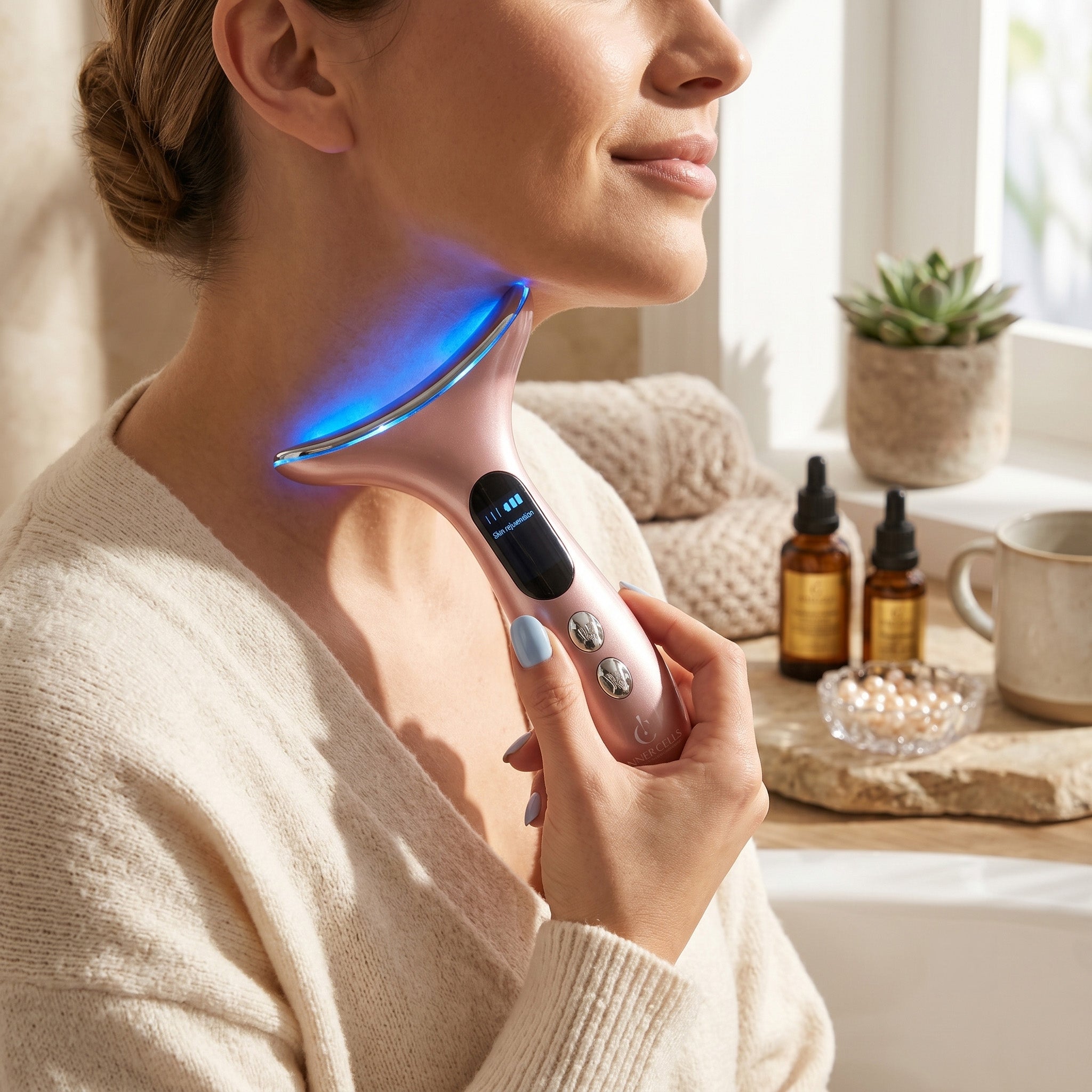 InnerSkin AMP REJUVENATE ONE ルル Lumina Tightening Neck Revival Device – Inner Cells