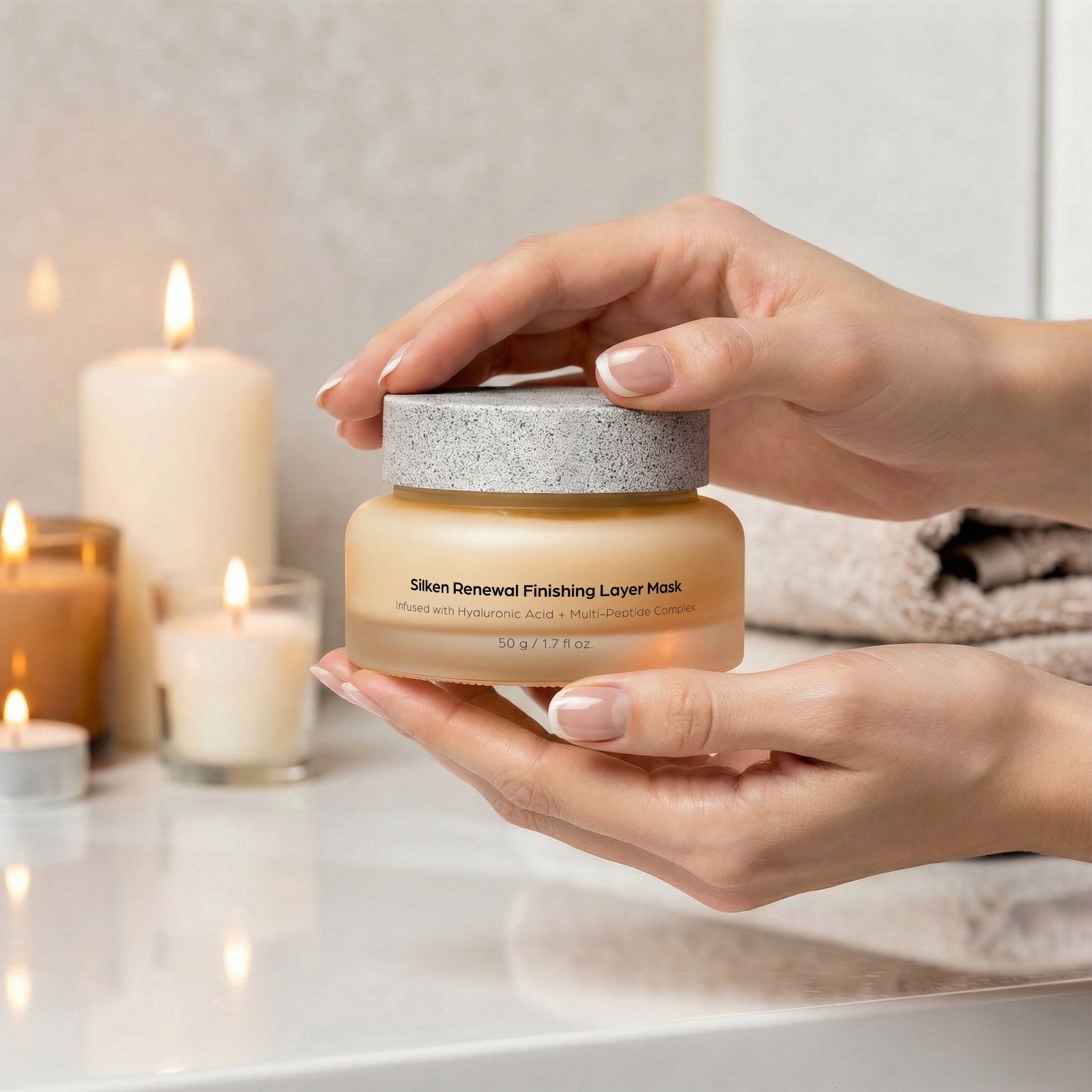 Silken Renewal Finishing Layer Mask Infused with Hyaluronic Acid + Multi-Peptide Complex