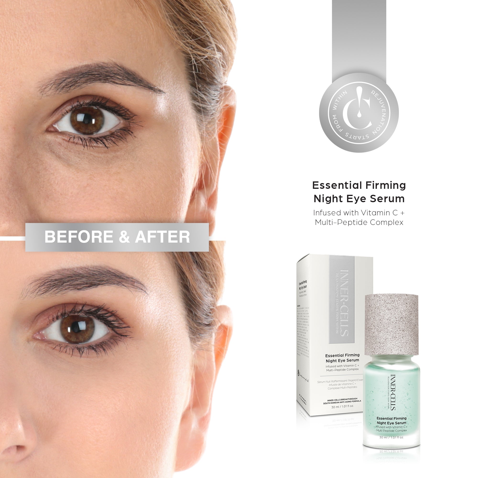 Essential Firming Face & Eye Cream Infused with Vitamin C + Multi
